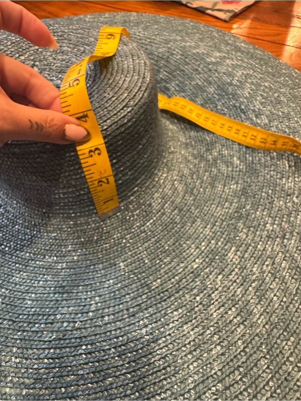 NWT San Diego Hat Company Teal Wide-Brim Sun Hat with UPF +50